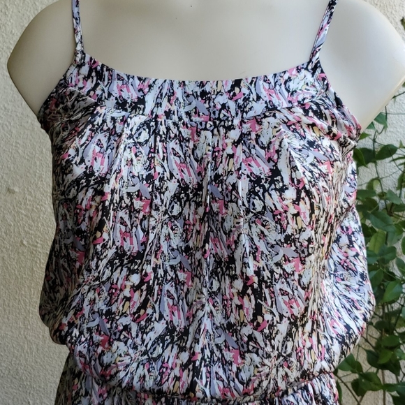 Satin like Really Cute Spaghetti Straps Dress with pockets Looks great on - Picture 2 of 8